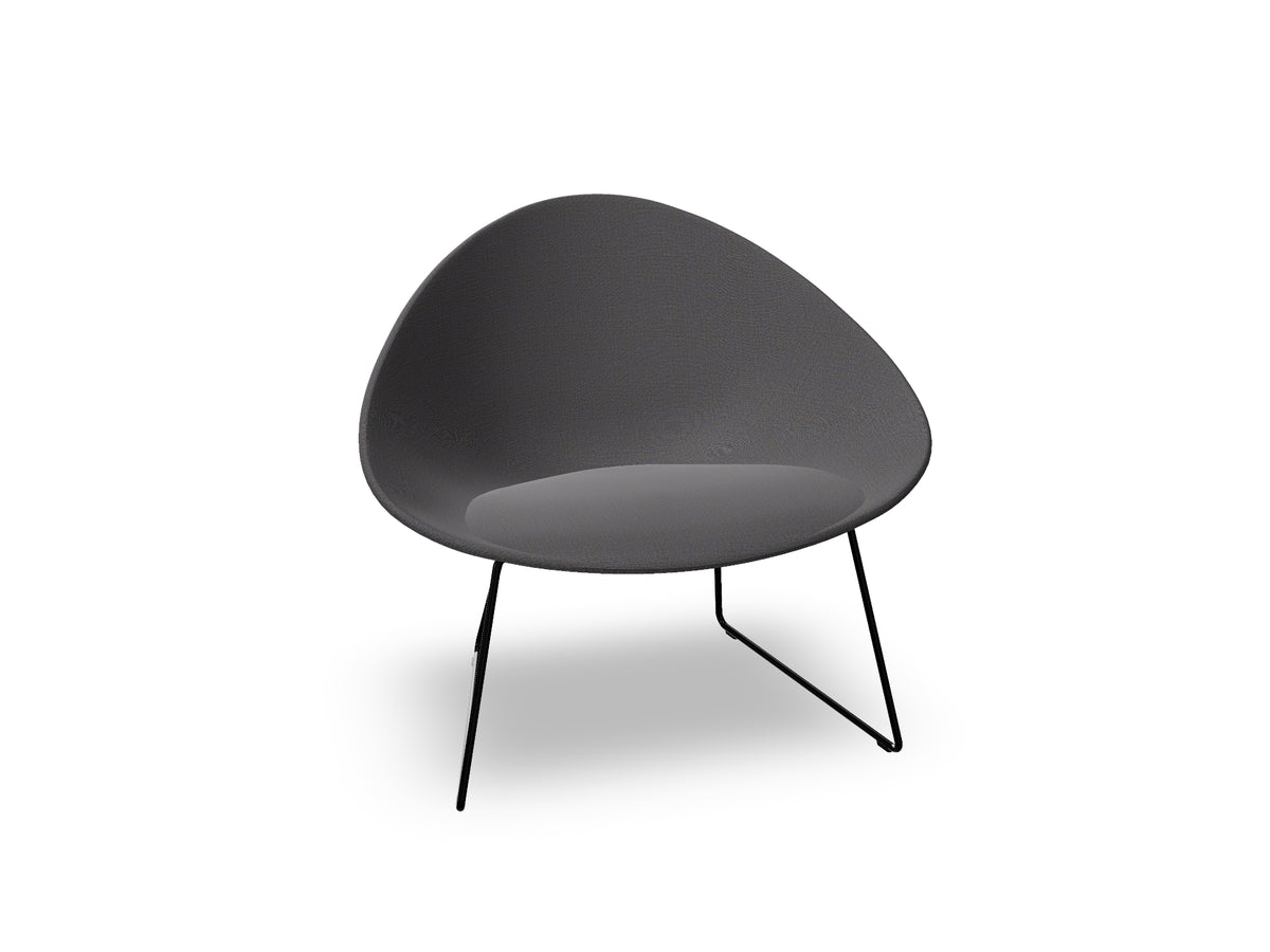 Adell Sled Base Lounge Chair With Fully Upholstered