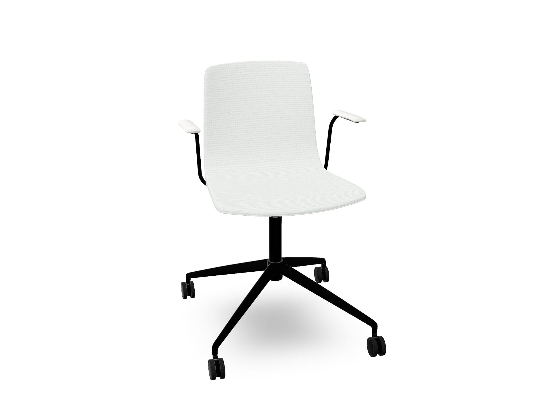 Aava 02 Fixed Trestle Base Chair With Fully Upholstered Chairs Arper 