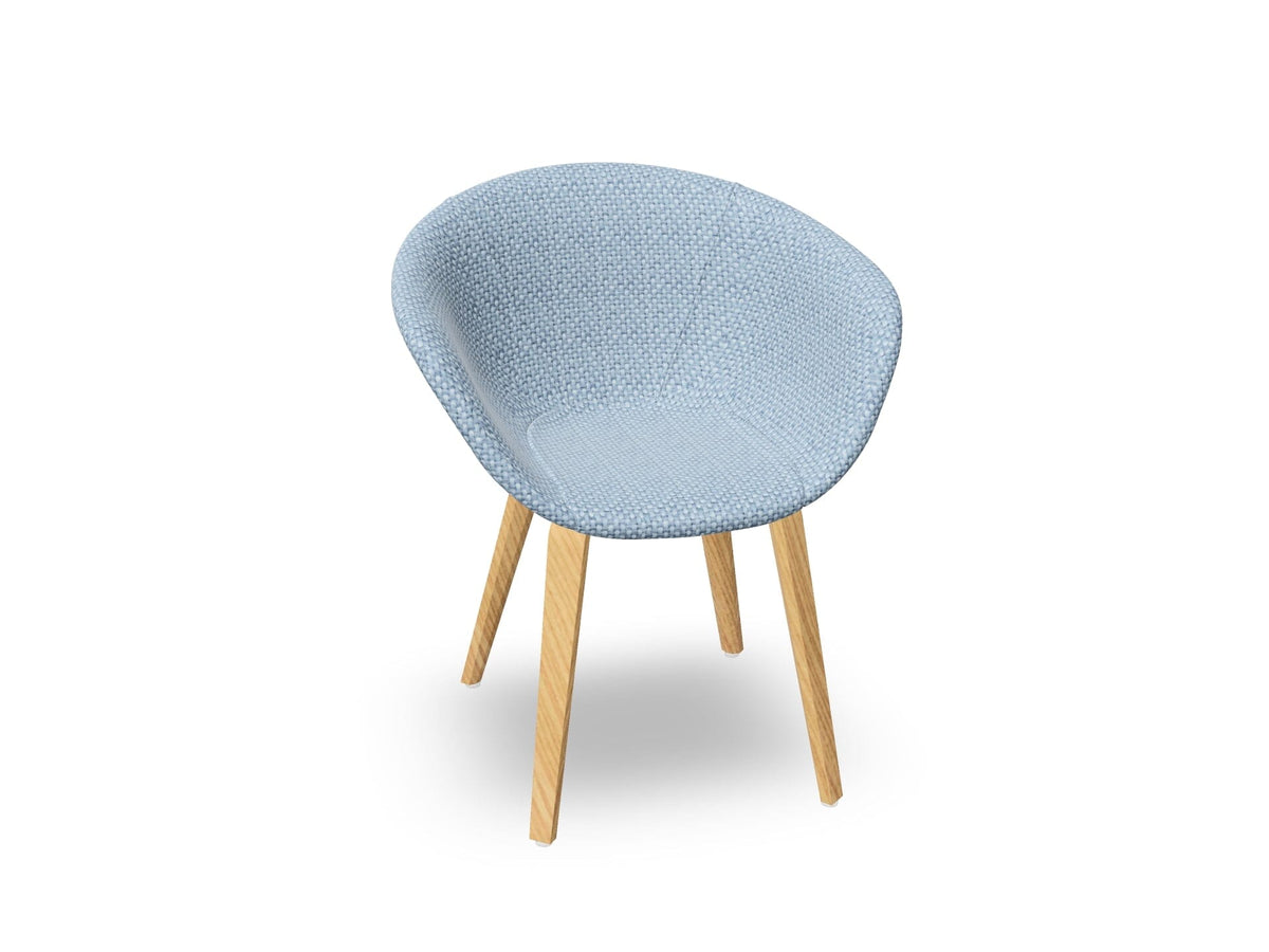 Duna 02 Wood Leg Chair With Full Upholstery Chairs Arper 