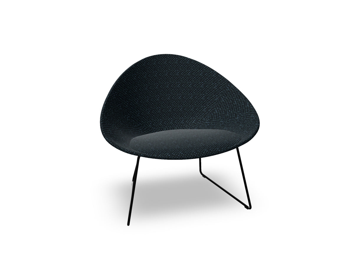 Adell Sled Base Lounge Chair With Fully Upholstered