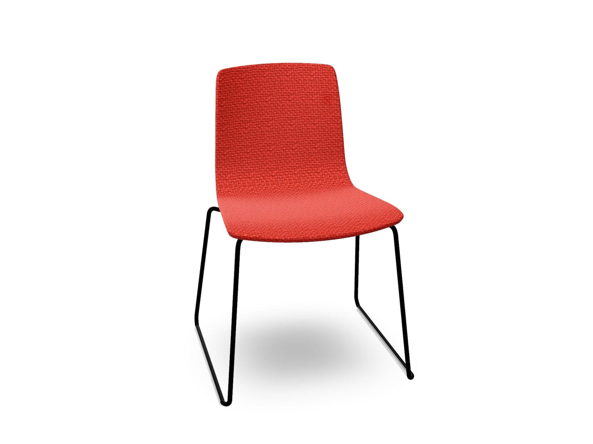 Aava 02 Sled Base Chair With Fully Upholstered Chairs Arper 