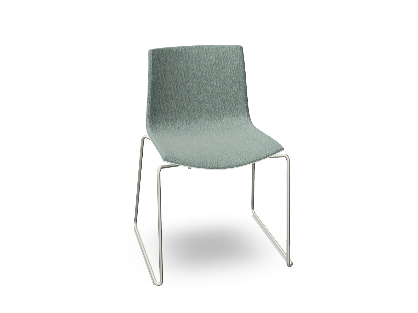 Catifa 46 Sled Base Polypropylene with Front-Face Upholstery