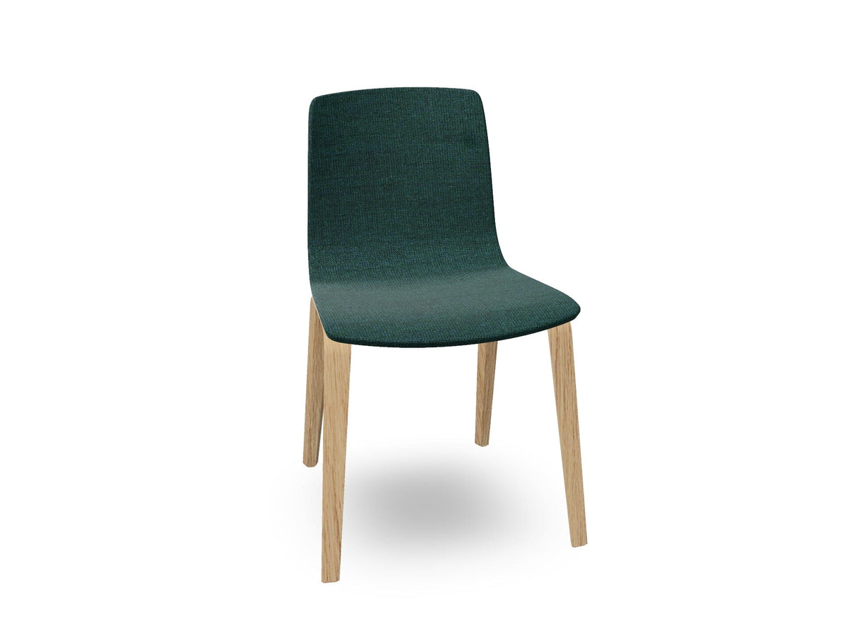 Aava 02-4 Wood Legs Chair With Fully Upholstered Chairs Arper 