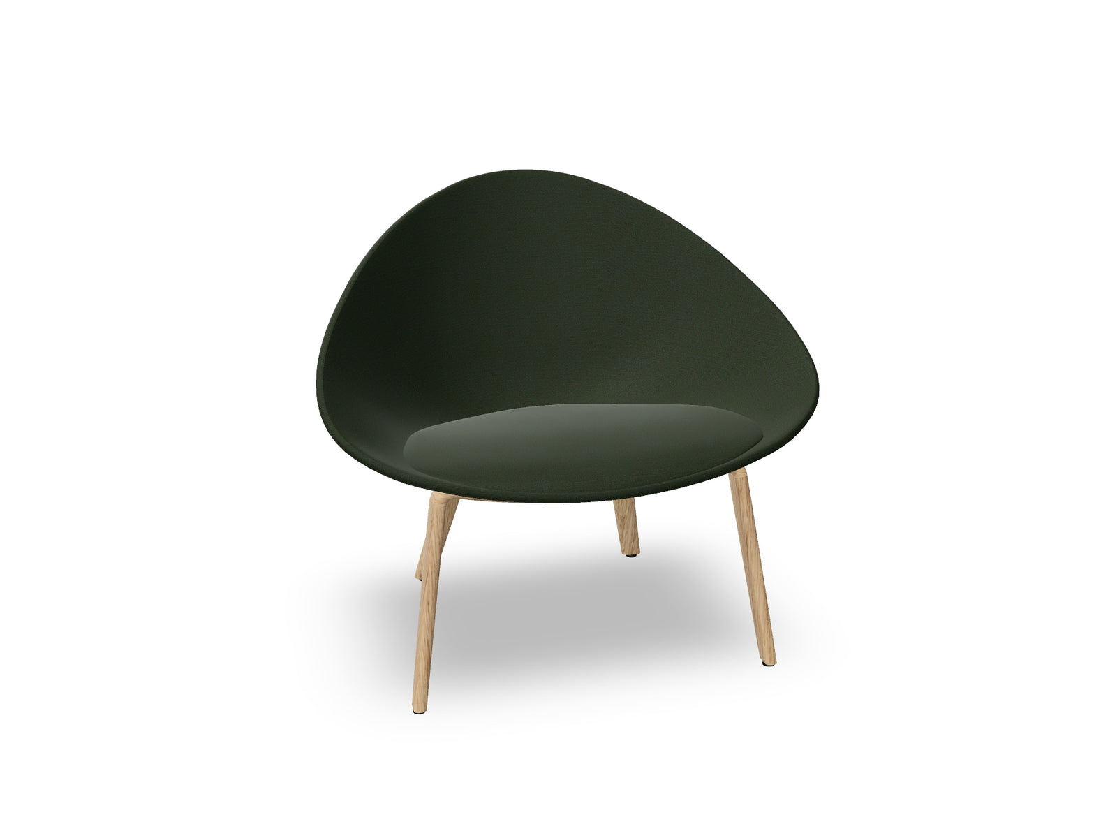 Adell 4 Leg Wood Lounge Chair With Fully Upholstered