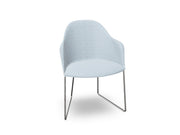 Cila Fully Upholstered Armchair With Sled Base Chairs Arper 