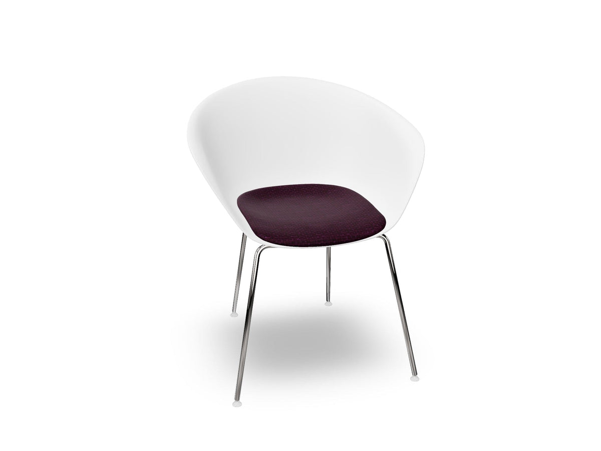 Duna 02 Four Leg Chair With Seat Cushion Chairs Arper 