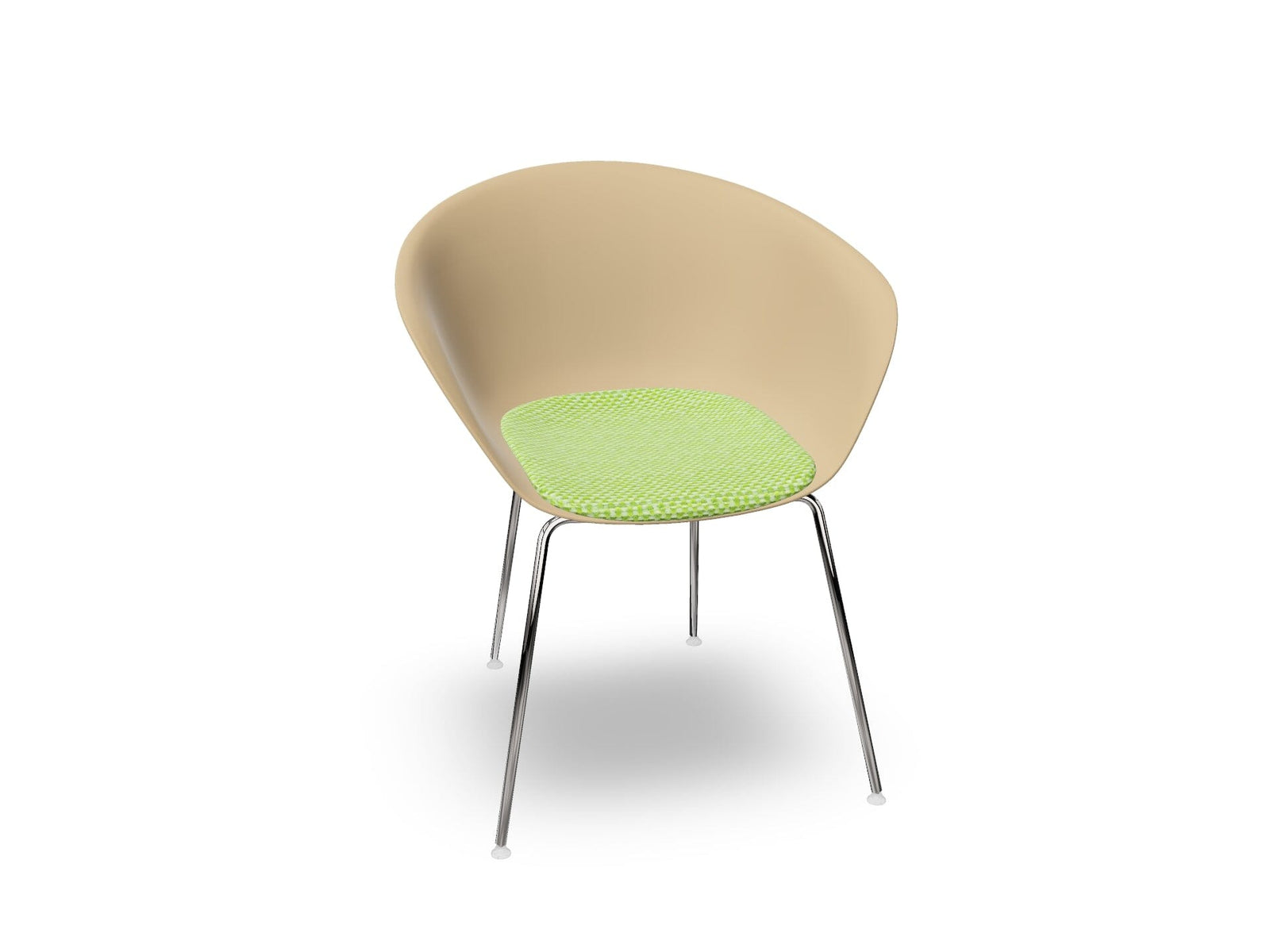 Duna 02 Four Leg Chair With Seat Cushion Chairs Arper 