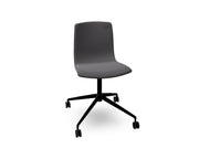 Aava 02 Fixed Trestle Base Wood Chair With Front Upholstery Chairs Arper 