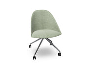 Cila Fully Upholtered Chair With Fixed Trestle Base Chairs Arper 