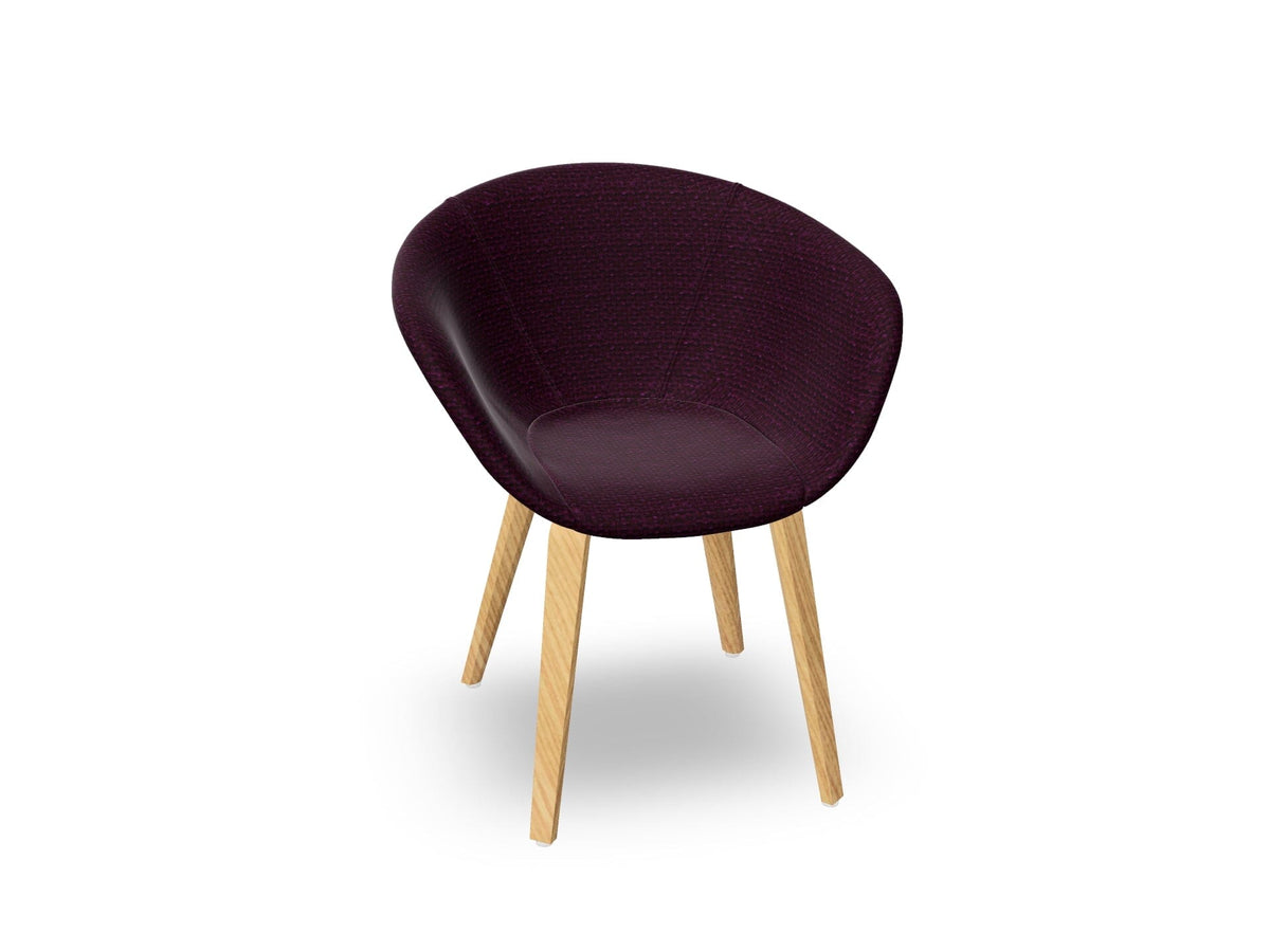 Duna 02 Wood Leg Chair With Full Upholstery Chairs Arper 