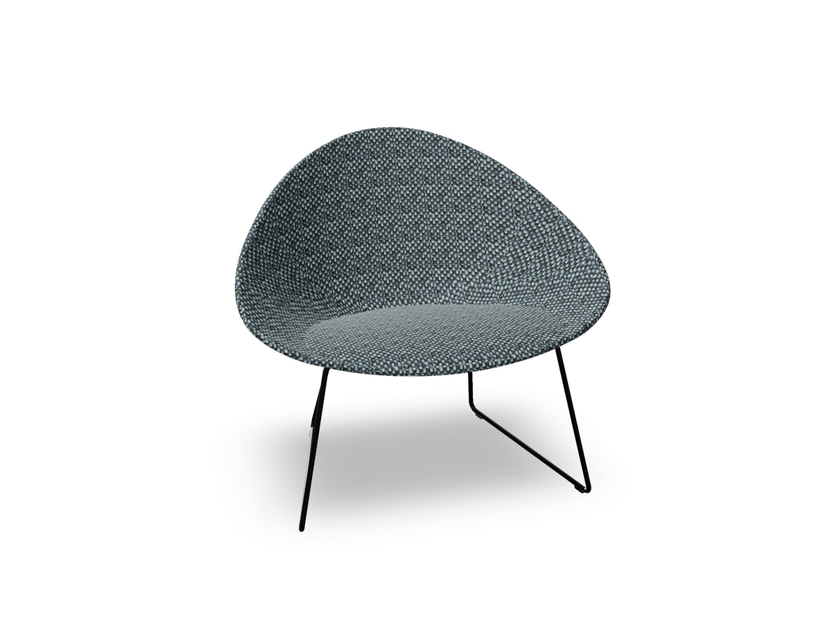 Adell Sled Base Lounge Chair With Fully Upholstered