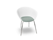 Duna 02 Four Leg Chair With Seat Cushion Chairs Arper 