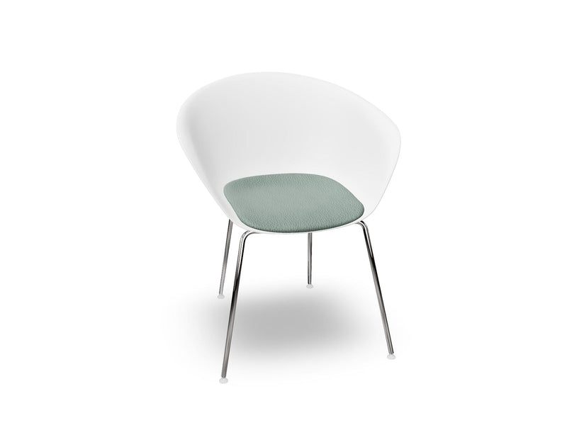 Duna 02 Four Leg Chair With Seat Cushion Chairs Arper 