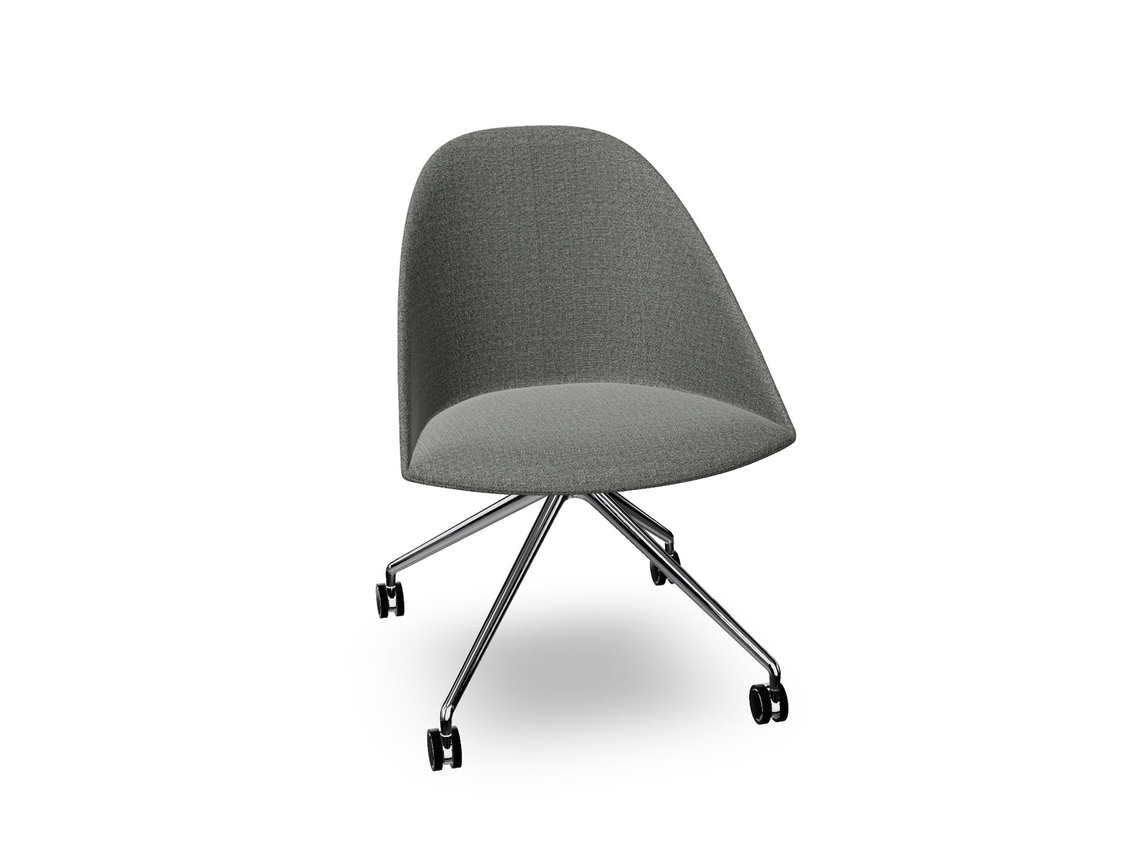 Cila Fully Upholtered Chair With Fixed Trestle Base