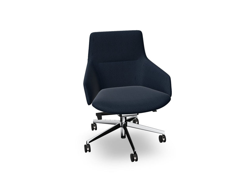 Aston Conference Syncro Five Way Star Base Armchair task chair Arper 