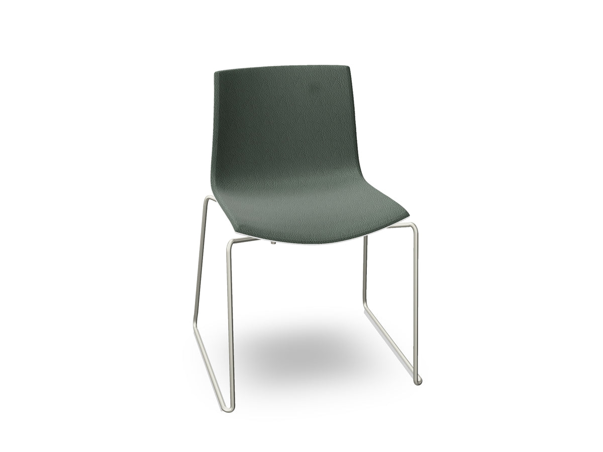 Catifa 46 Sled Base Polypropylene with Front-Face Upholstery