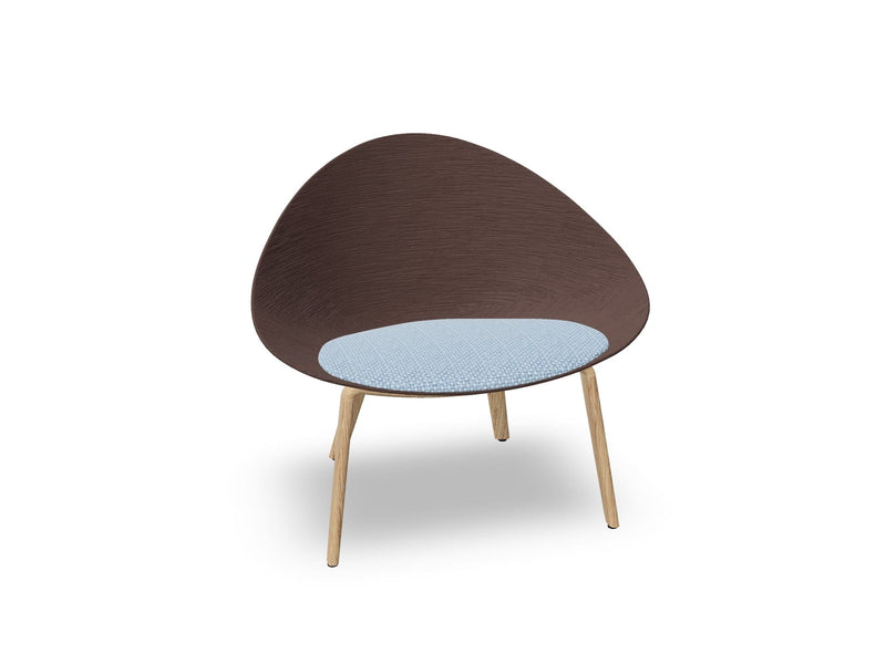 Adell 4 Leg Wood Lounge Chair lounge chair Arper 