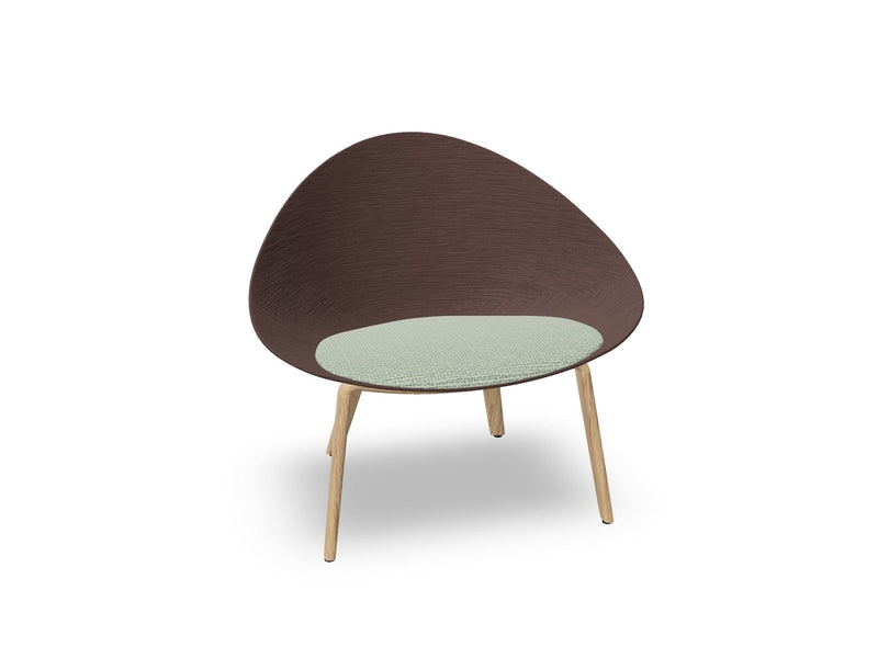 Adell 4 Leg Wood Lounge Chair lounge chair Arper 