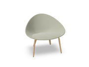 Adell 4 Leg Wood Lounge Chair With Fully Upholstered lounge chair Arper 