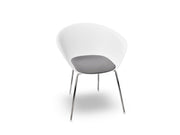 Duna 02 Four Leg Chair With Seat Cushion Chairs Arper 