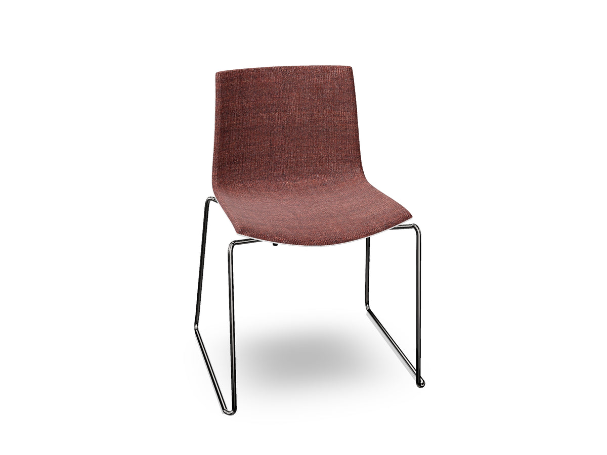 Catifa 46 Sled Base Polypropylene with Front-Face Upholstery