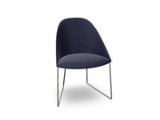 Cila Fully Upholstered Chair With Sled Base Chairs Arper 