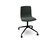 Aava 02 Fixed Trestle Base Wood Chair With Front Upholstery Chairs Arper 
