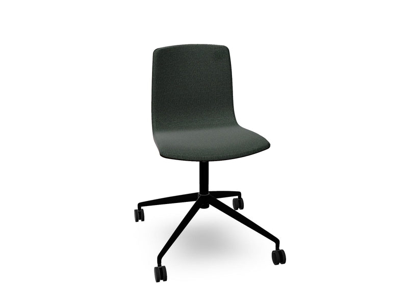 Aava 02 Fixed Trestle Base Wood Chair With Front Upholstery Chairs Arper 