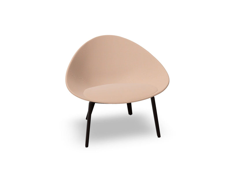 Adell 4 Leg Wood Lounge Chair With Fully Upholstered lounge chair Arper 