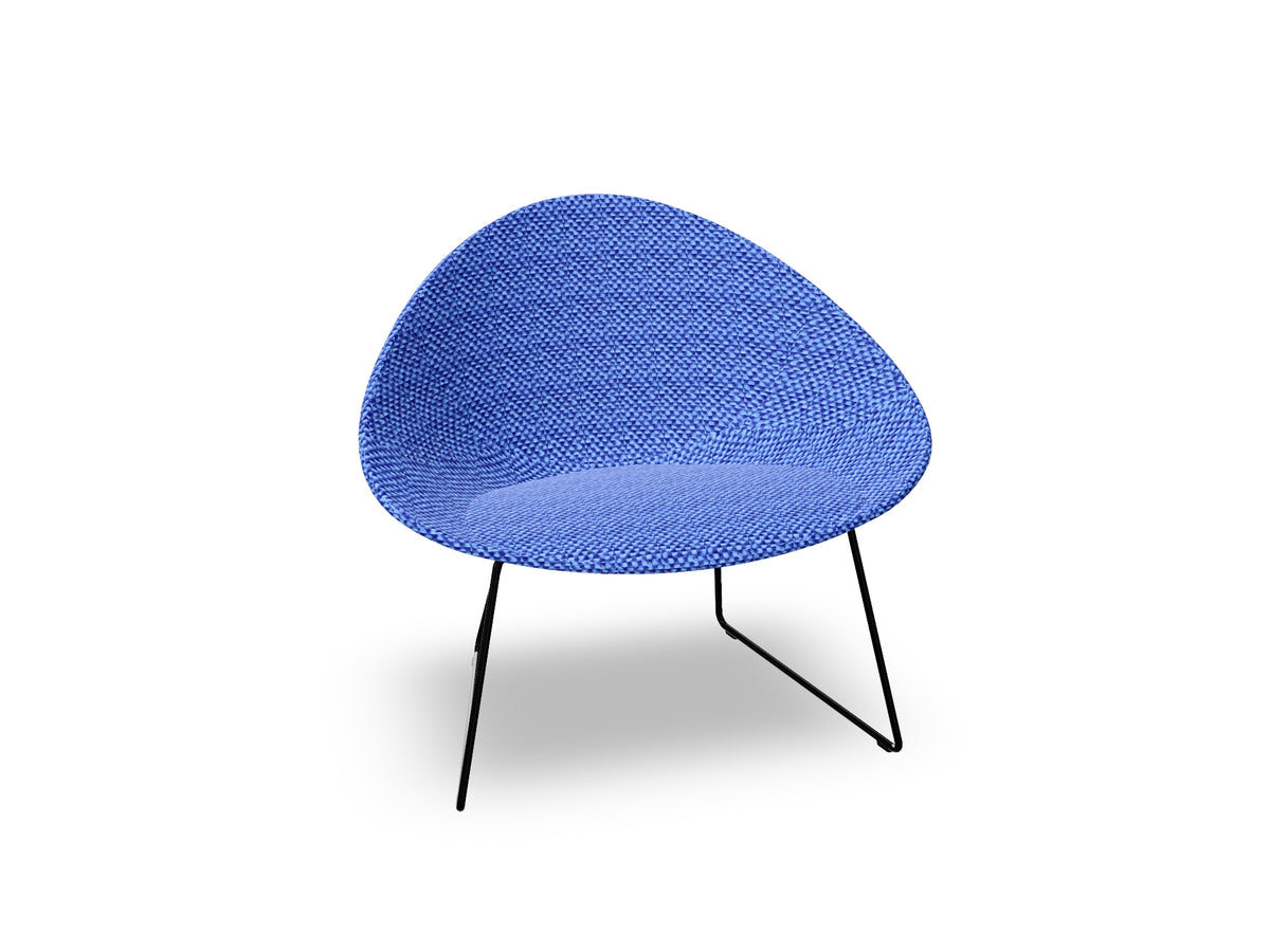 Adell Sled Base Lounge Chair With Fully Upholstered