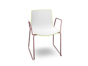 Catifa 46 Polypropylene Bi-Color Sled Base Chair Side/Dining Arper 
