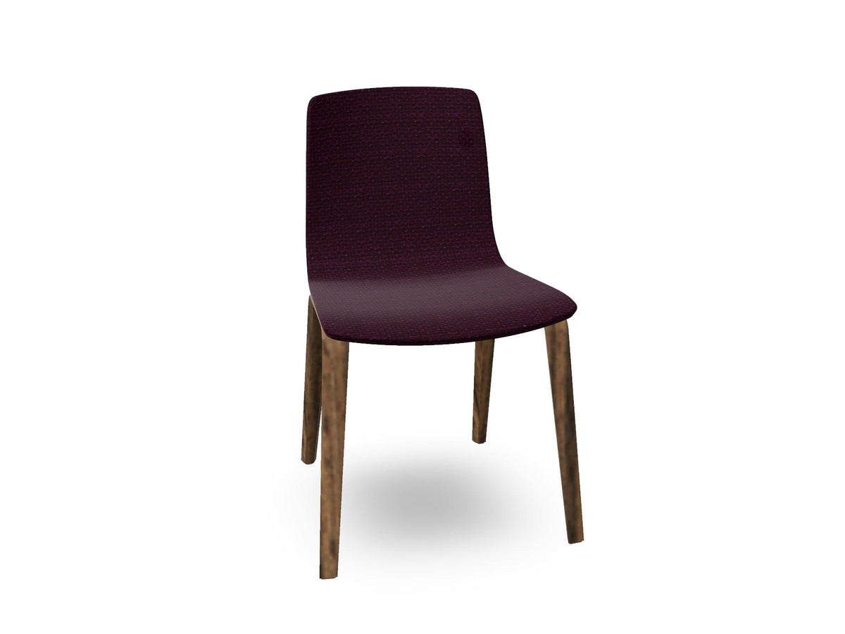 Aava 02-4 Wood Legs Chair With Fully Upholstered Chairs Arper 
