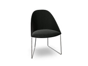 Cila Fully Upholstered Chair With Sled Base Chairs Arper 