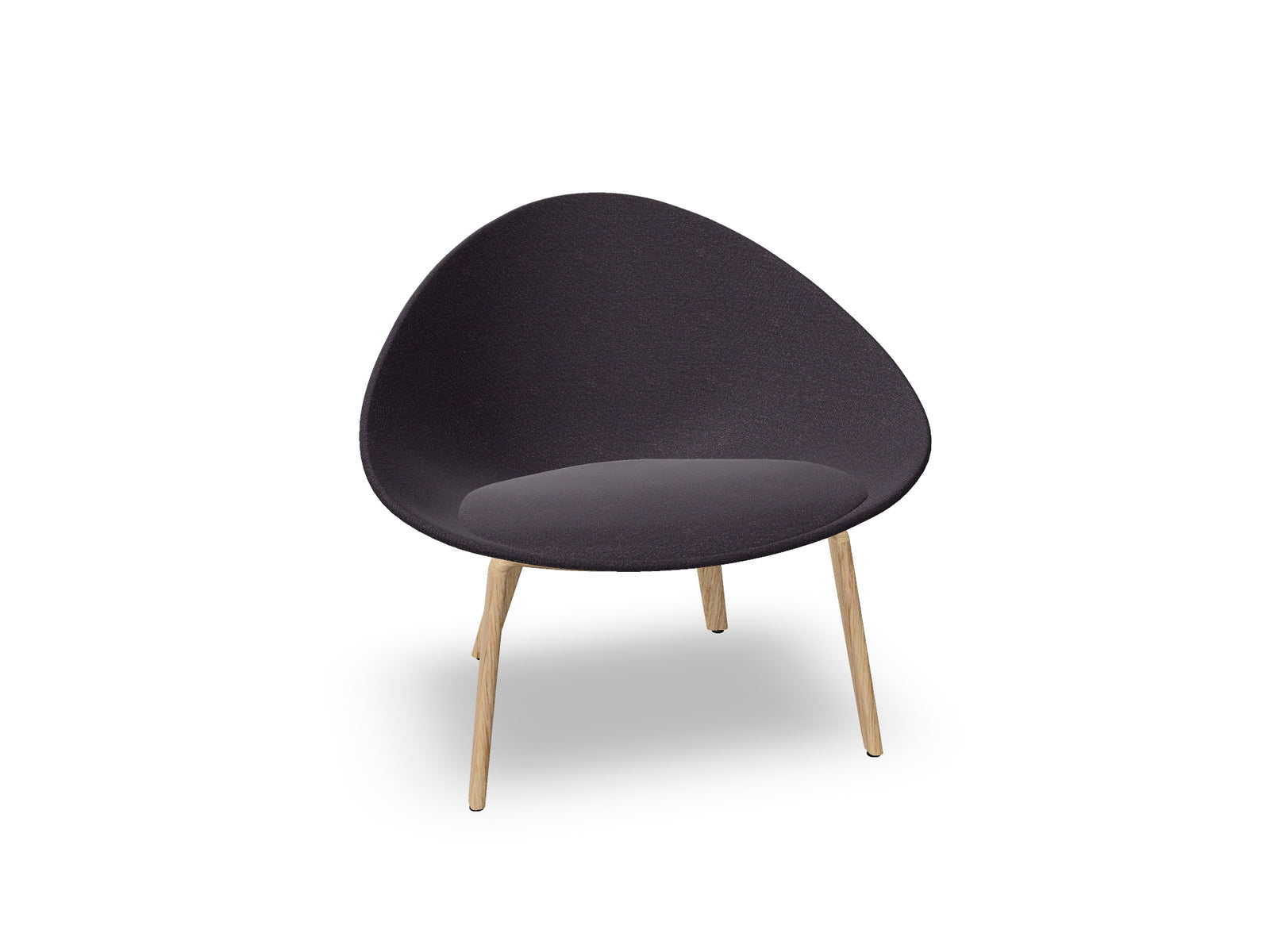 Adell 4 Leg Wood Lounge Chair With Fully Upholstered