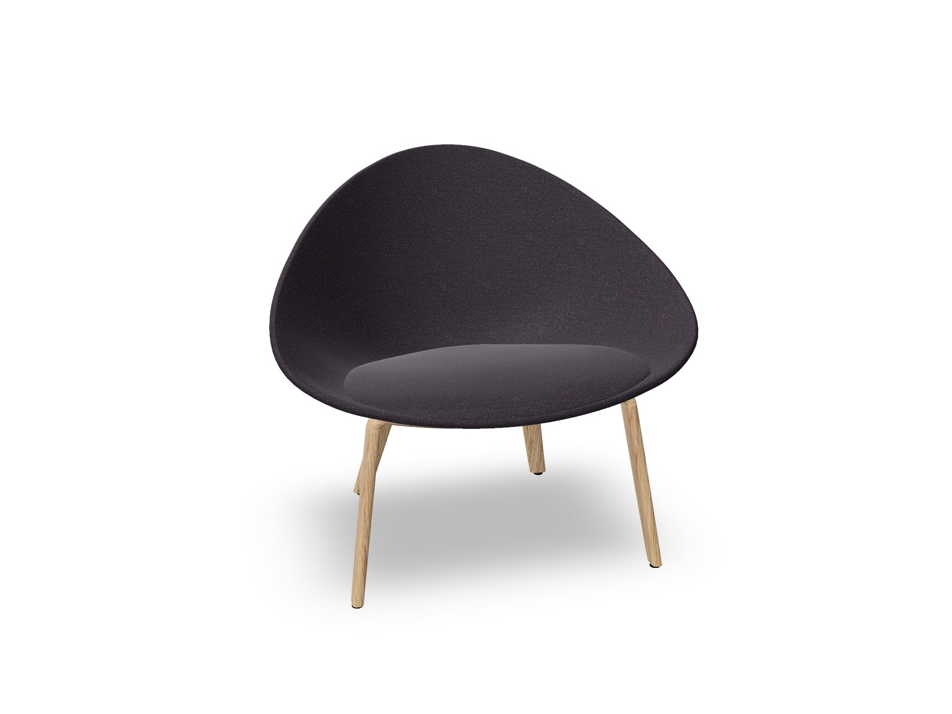 Adell 4 Leg Wood Lounge Chair With Fully Upholstered