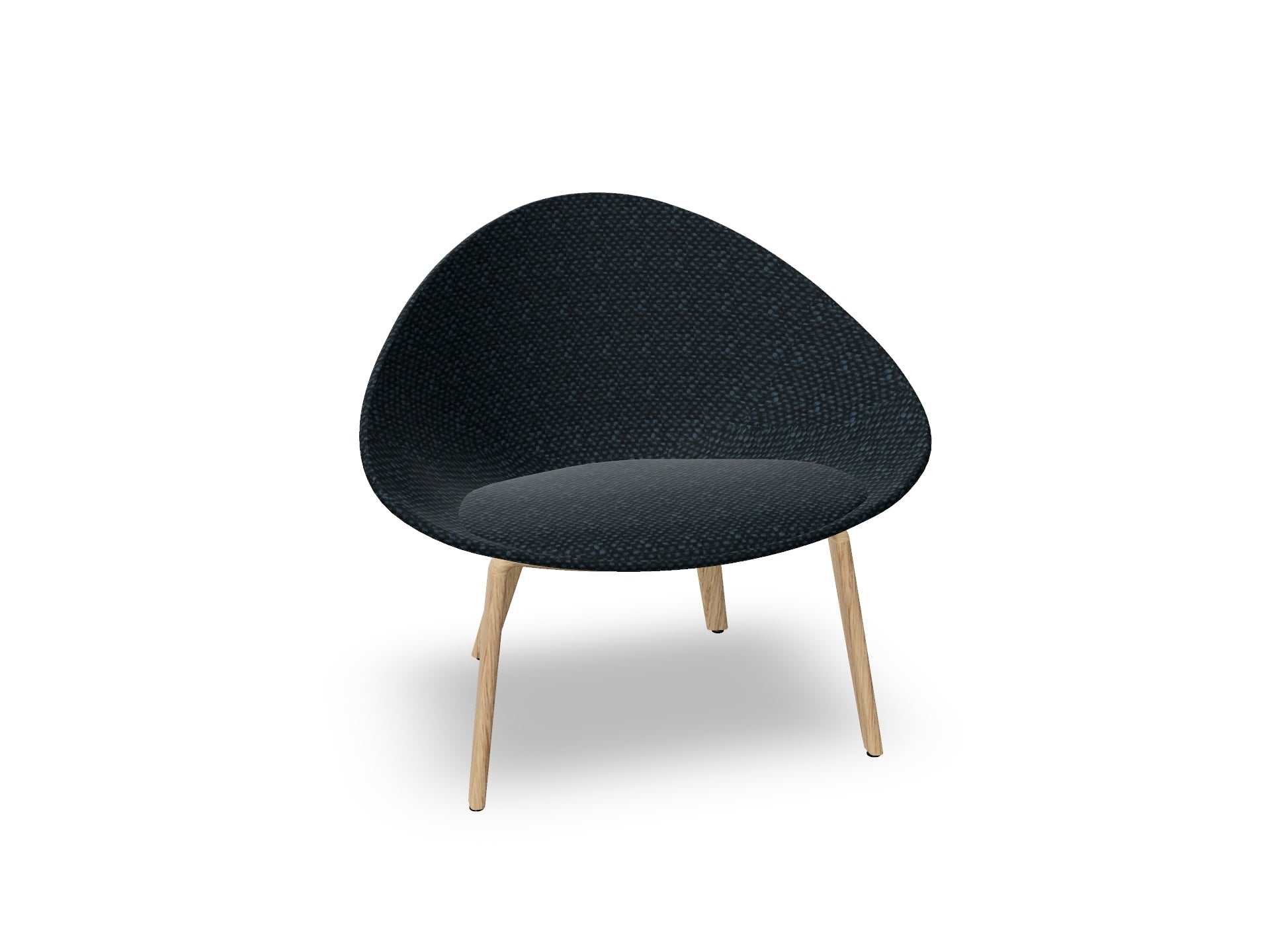 Adell 4 Leg Wood Lounge Chair With Fully Upholstered