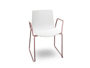 Catifa 46 Polypropylene Bi-Color Sled Base Chair Side/Dining Arper 
