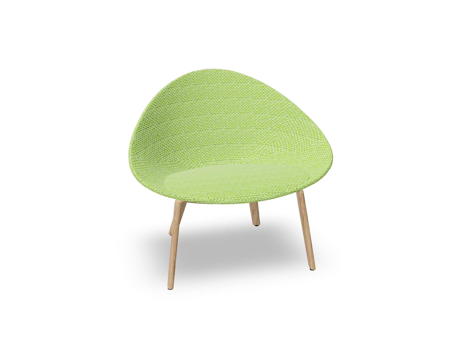 Adell 4 Leg Wood Lounge Chair With Fully Upholstered