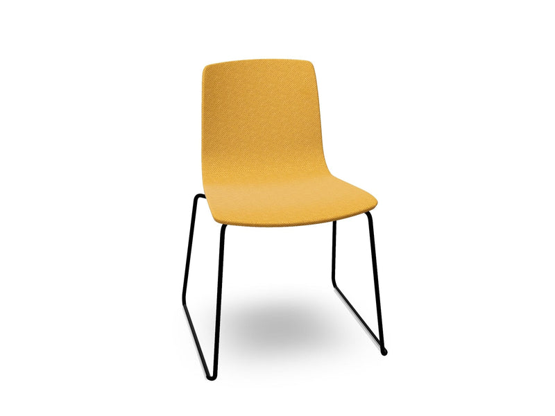 Aava 02 Sled Base Chair With Fully Upholstered Chairs Arper 
