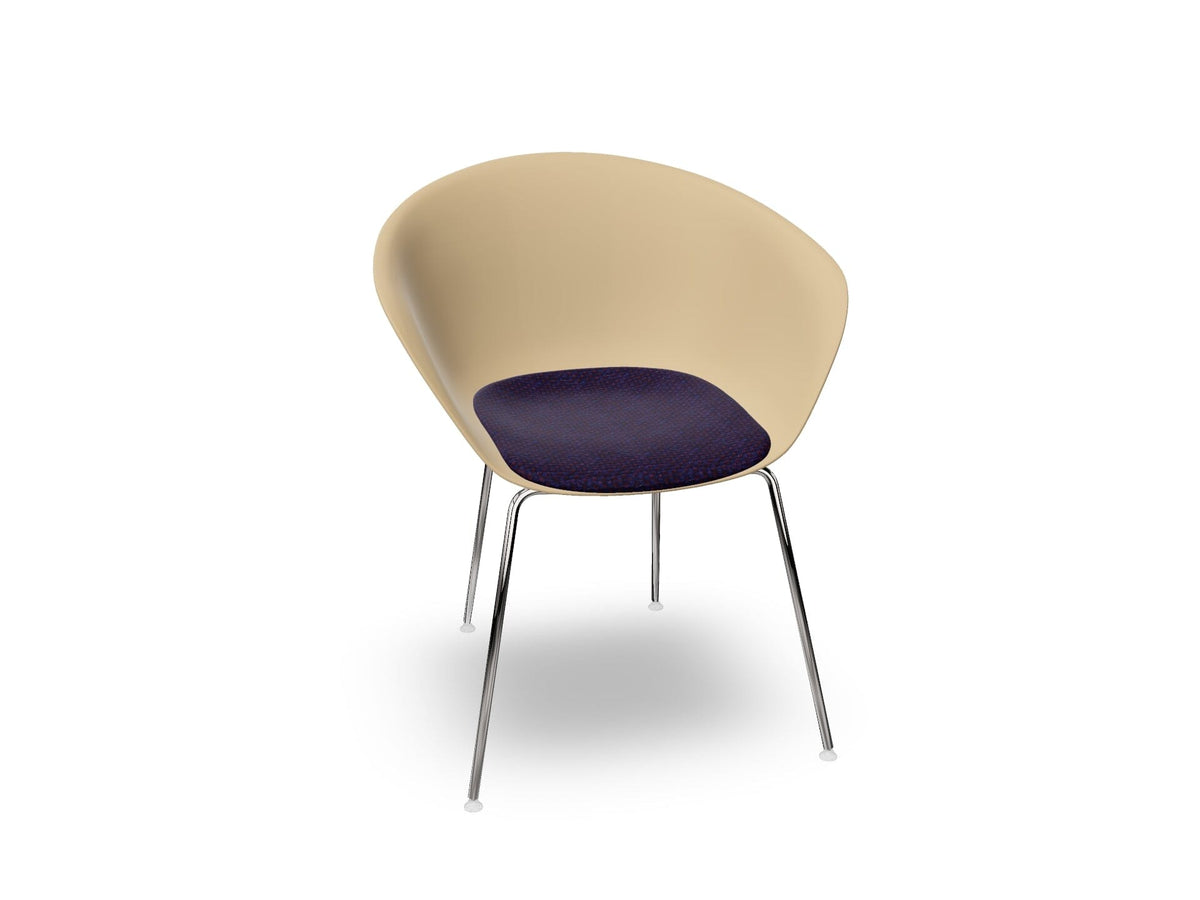 Duna 02 Four Leg Chair With Seat Cushion Chairs Arper 