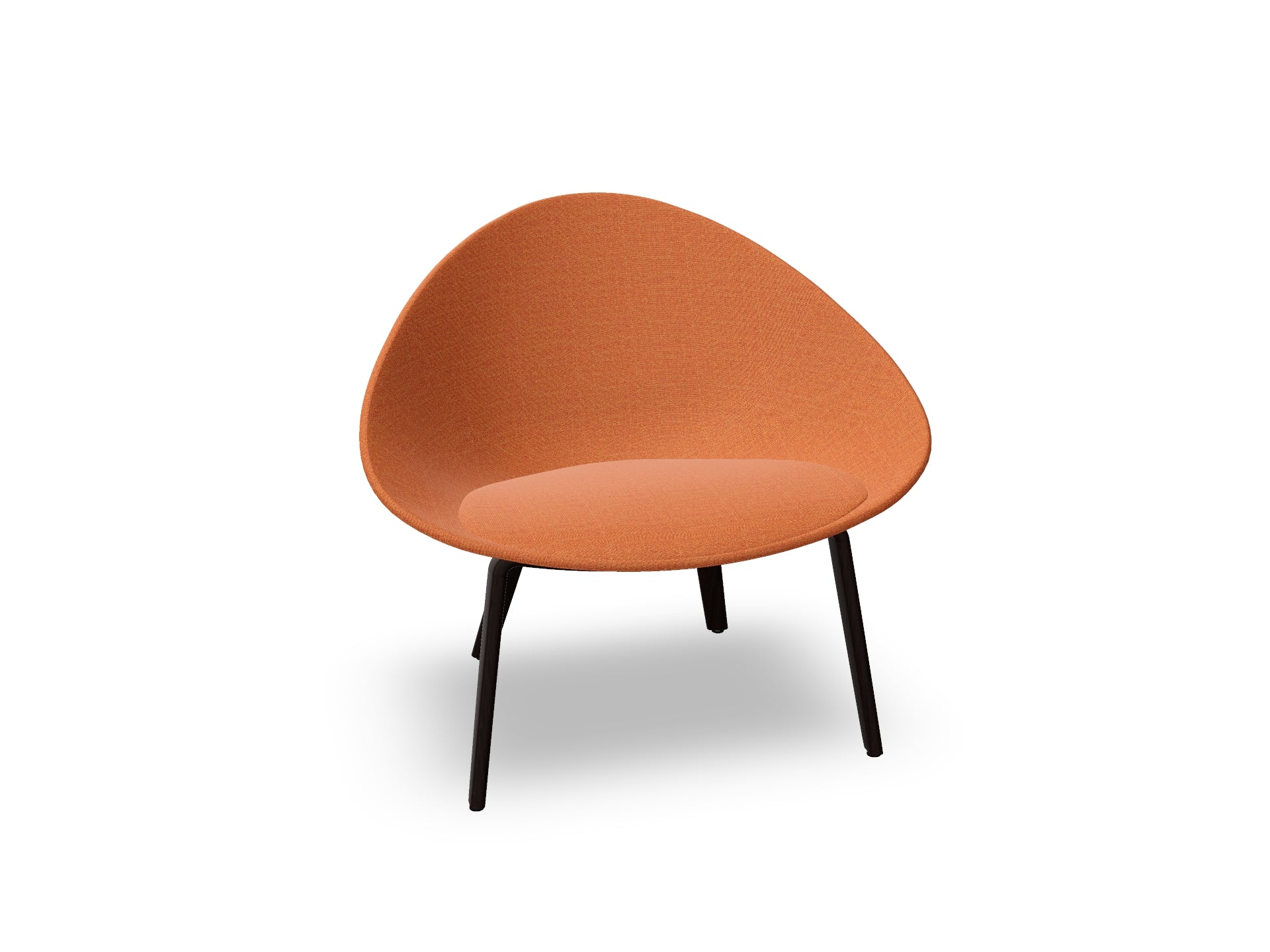 Adell 4 Leg Wood Lounge Chair With Fully Upholstered