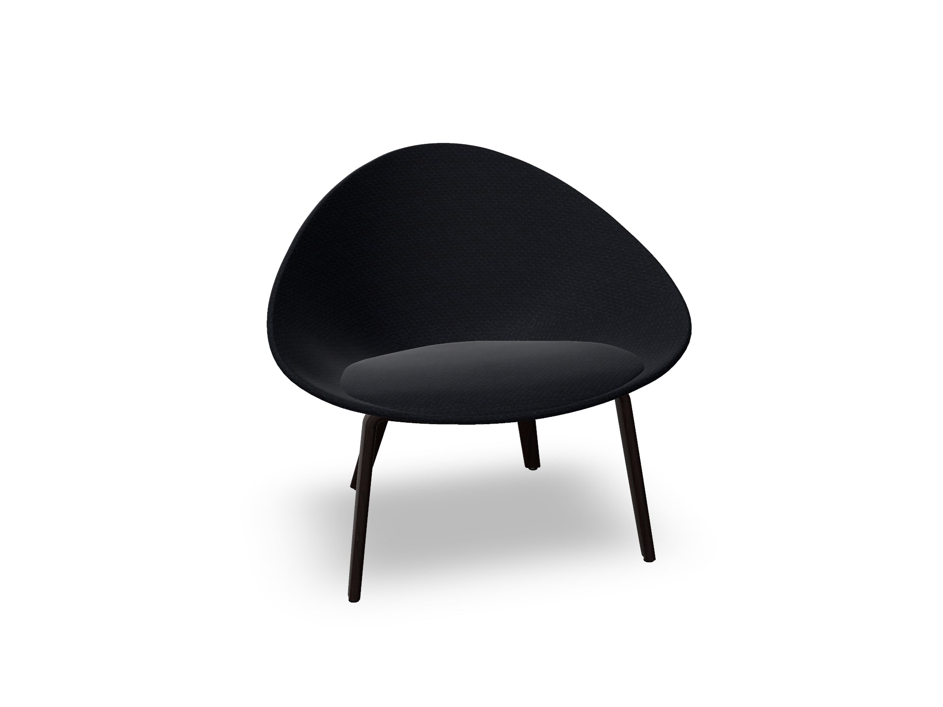 Adell 4 Leg Wood Lounge Chair With Fully Upholstered