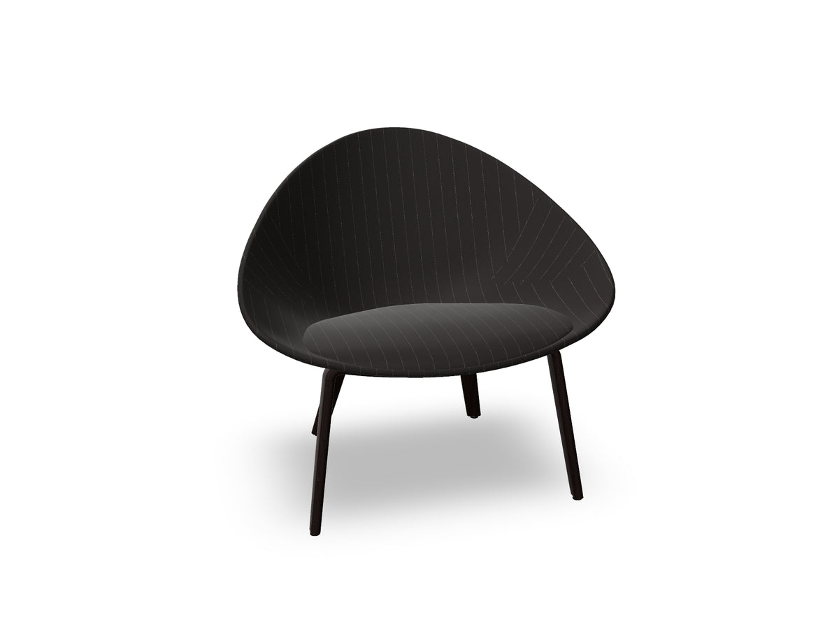 Adell 4 Leg Wood Lounge Chair With Fully Upholstered