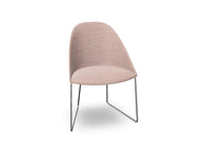 Cila Fully Upholstered Chair With Sled Base Chairs Arper 