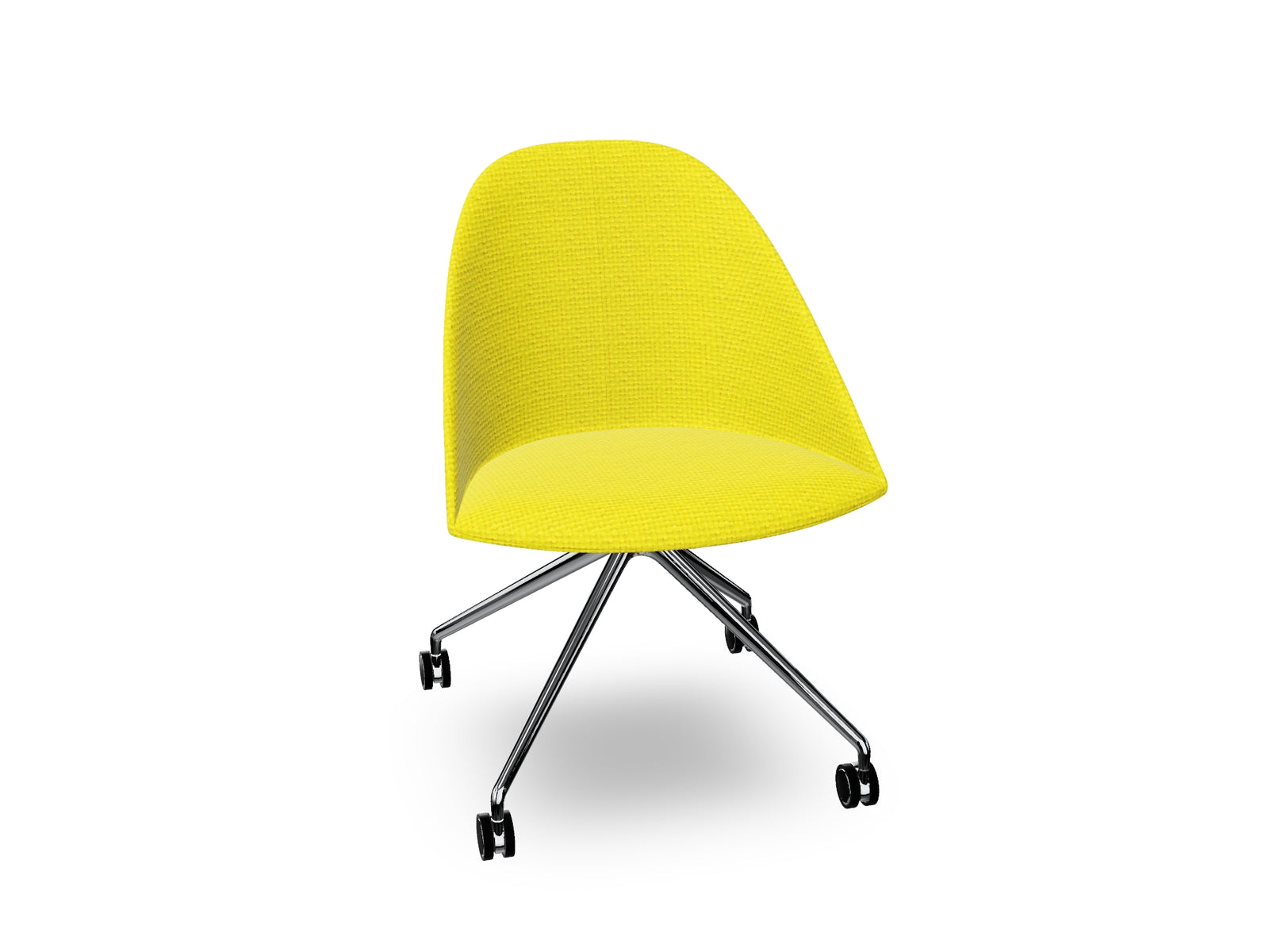 Cila Fully Upholtered Chair With Fixed Trestle Base