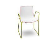 Catifa 46 Polypropylene Bi-Color Sled Base Chair Side/Dining Arper 