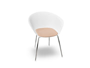 Duna 02 Four Leg Chair With Seat Cushion Chairs Arper 