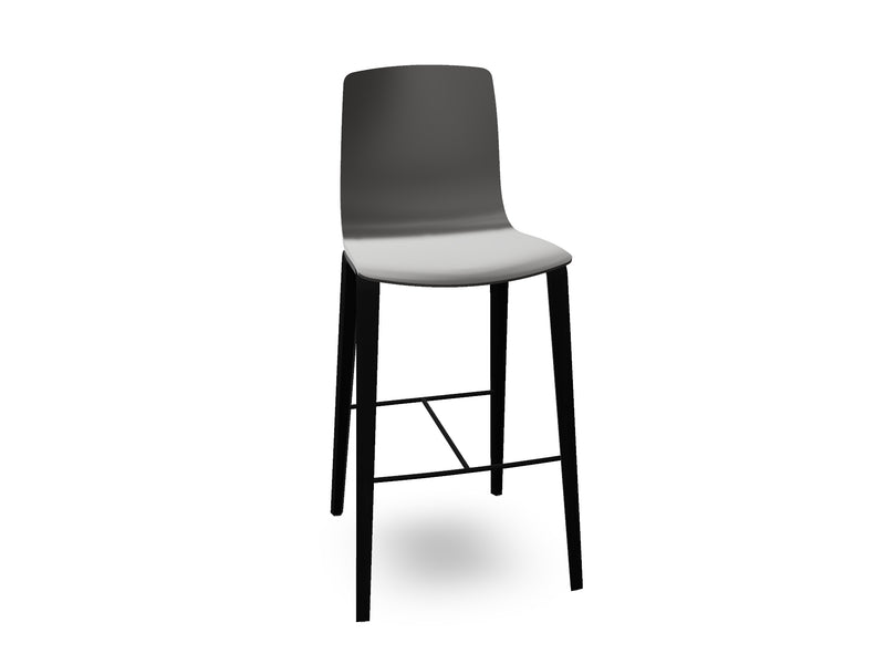 Aava 02-4 Wood Legs Polypropylene Counter & Bar Stool
