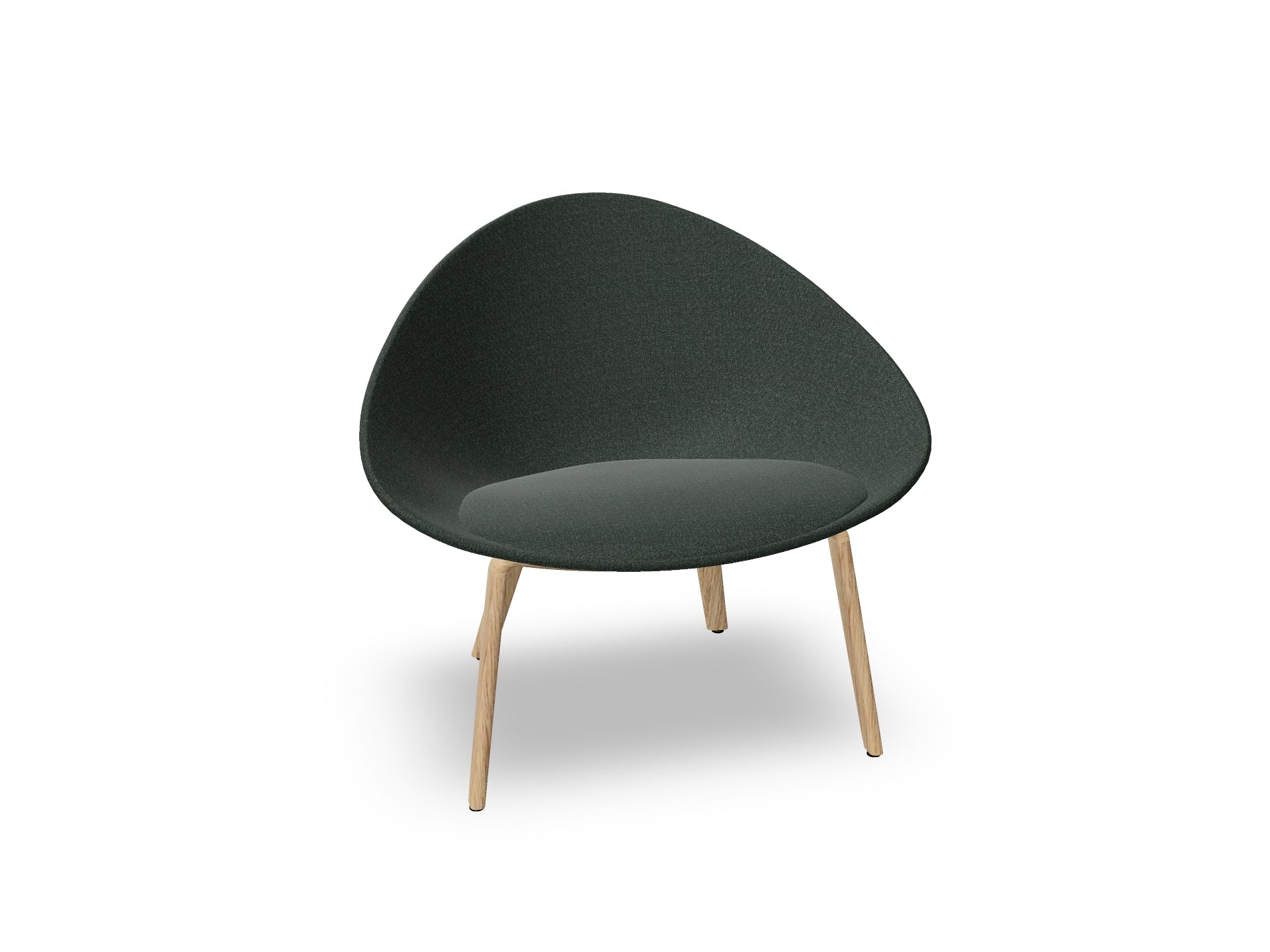 Adell 4 Leg Wood Lounge Chair With Fully Upholstered