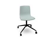 Aava 02 Fixed Trestle Base Wood Chair With Front Upholstery Chairs Arper 